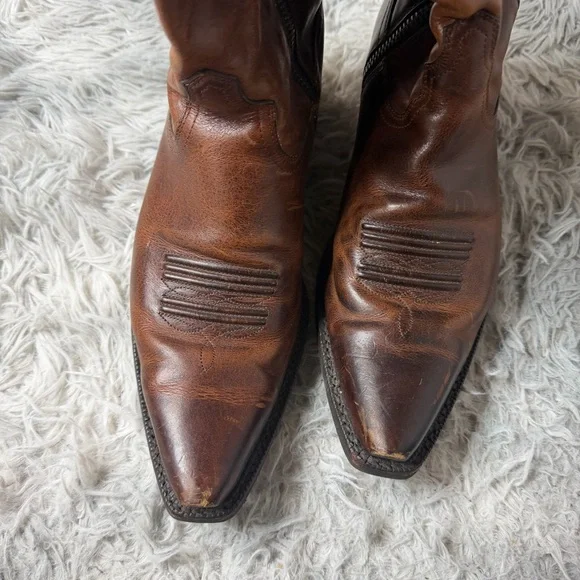 Ariat Hacienda Tall Knee High Leather Cowgirl Cowboy Western Boots Boho Size 10 - Picture 7 of 10